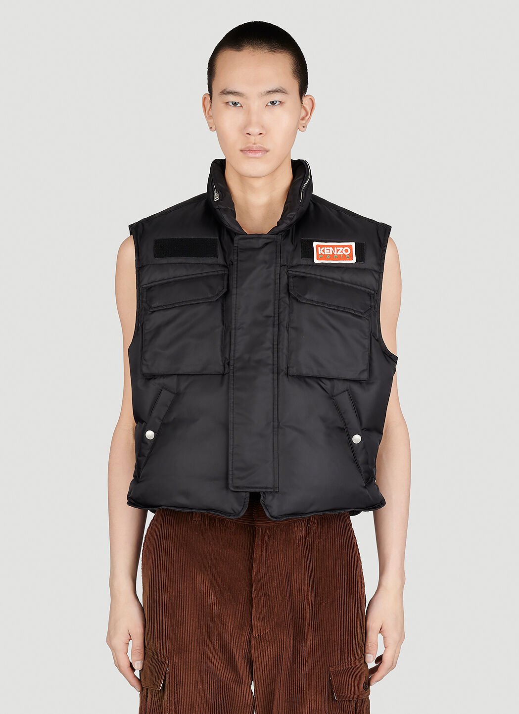 Kenzo x Levi's Quilted Cargo Vest Blue klv0156002