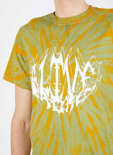 Alive & More 비닐 프린트 티셔츠 그린 aam0146013