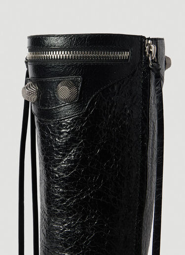 Balenciaga Cagole High Heel Calf Boots Black bal0253081