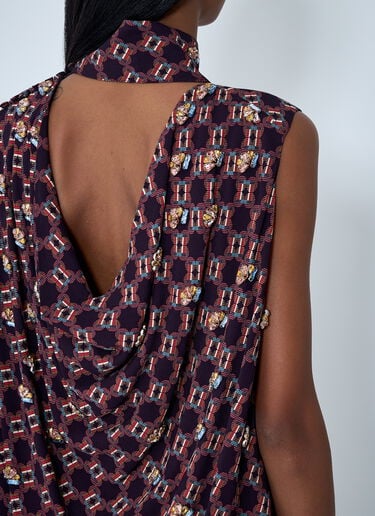 Dries Van Noten Embroidered Dress Pink dvn0262002