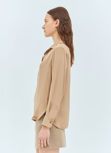 Max Mara Silk Crêpe de Chine Shirt Beige max0258008
