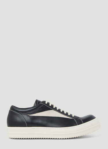 Rick Owens 复古皮革运动鞋 黑 ric0153021
