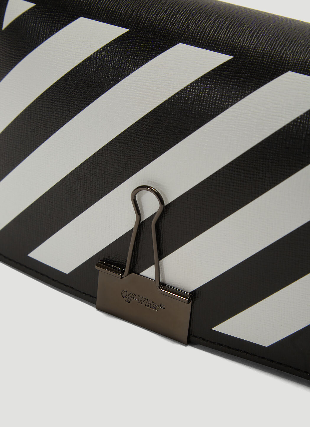 Off White Striped Shoulder Bag en Black pour femme LN CC
