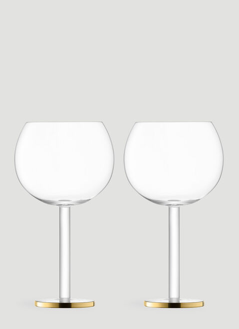 LSA International Set of Two Luca Balloon Glasses Transparent wps0644391