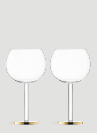 Set of Two Luca Balloon Glasses LSA International Set of Two Luca Balloon Glasses Gold wps0670211