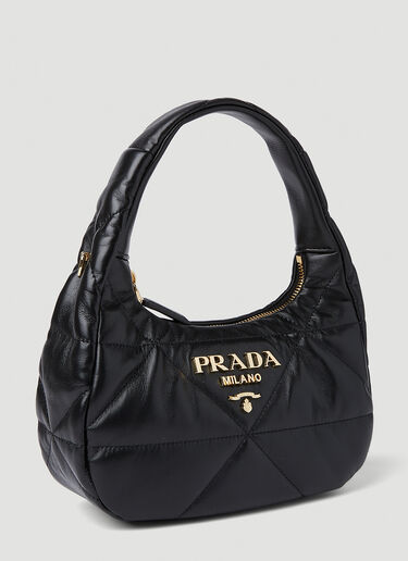 Prada Quilted Stitch Shoulder Bag Black pra0252022