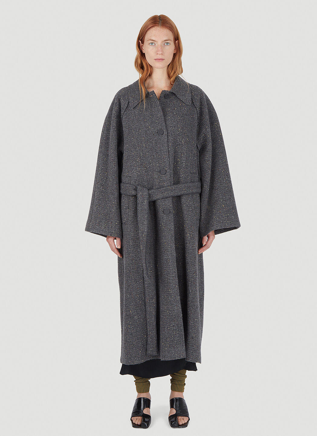 Acne Studios Women s Belted Coat in Grey LN CC