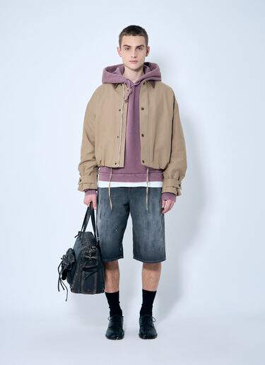 Acne Studios Drawstring Hood Sweatshirt Purple acn0159007