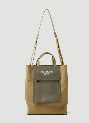 Acne Studios Pocket Tote Bag Green acn0250080