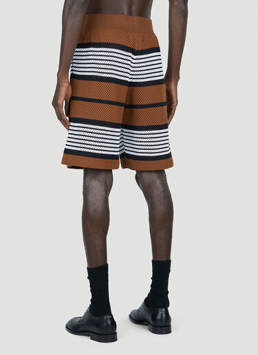 Burberry Striped Track Shorts Brown bur0152039