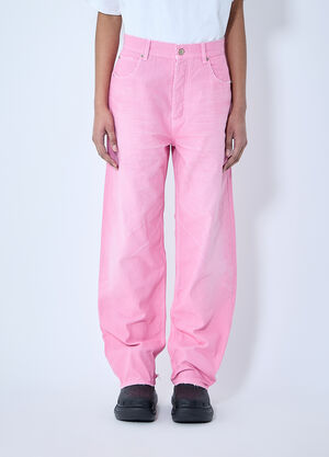 Balenciaga Loose Denim Jeans Pink bal0259064