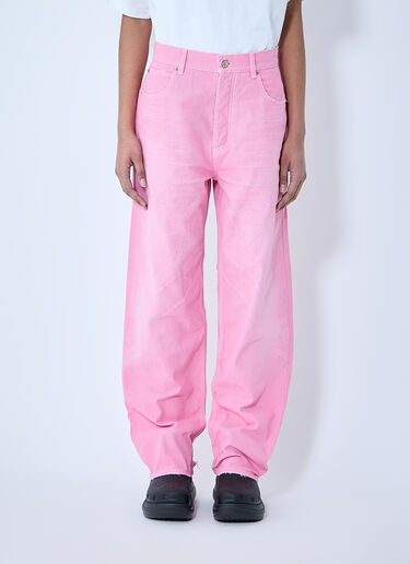 Balenciaga Loose Denim Jeans Pink bal0259064