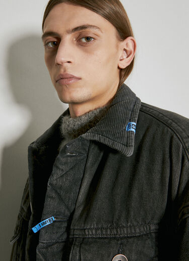 Maison Mihara Yasuhiro Padded Denim Jacket Black mmy0154010