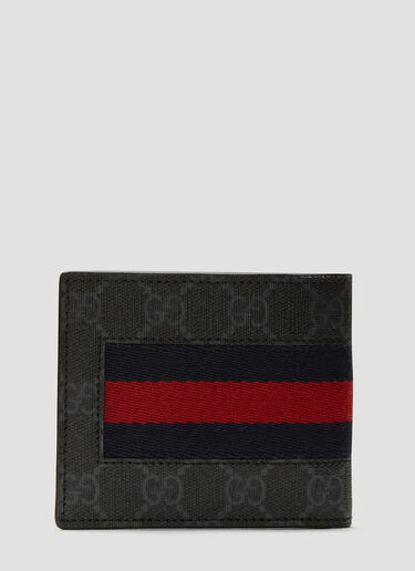 Gucci GG Supreme Bi-Fold Wallet Black guc0137068