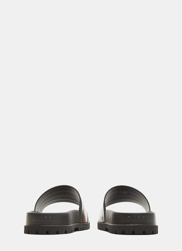 Gucci Tricolor Stripe Sandals Black guc0131043