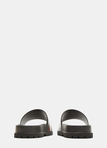 Tricolor Stripe Sandals Gucci Tricolor Stripe Sandals Black guc0131043