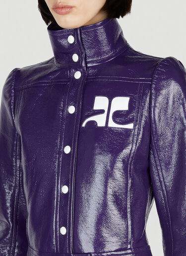 Courrèges Vinyl Reedition Jacket Purple cou0252004