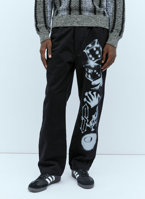 Stüssy Airbrush Icon Twill Pants Purple sts0152078
