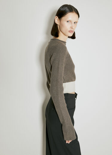 クロップドカシミヤセーター Rick Owens クロップドカシミヤセーター グレー ric0254007