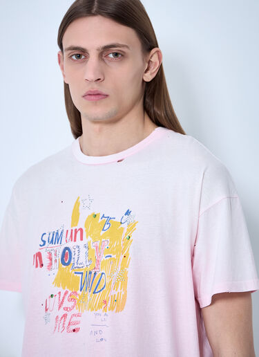Paly 刺繍ロゴTシャツ  ピンク pal0160007