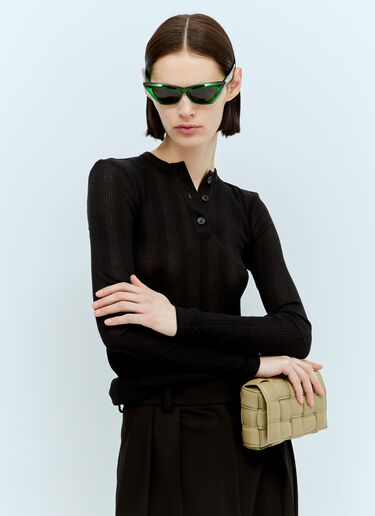 Bottega Veneta BV1101S Pointed Cat Eye Sunglasses Orange bov0251139