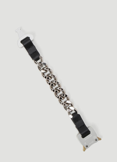 1017 ALYX 9SM Leather Chain Bracelet Silver aly0144019