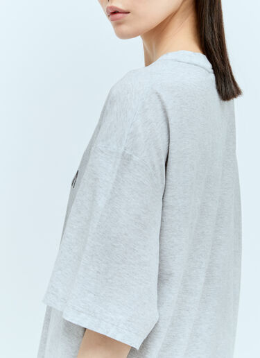 Acne Studios 徽标印花 T 恤 灰色 acn0355011