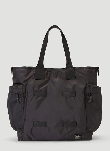 Porter-Yoshida & Co Logo Patch Tote Bag Black por0340008