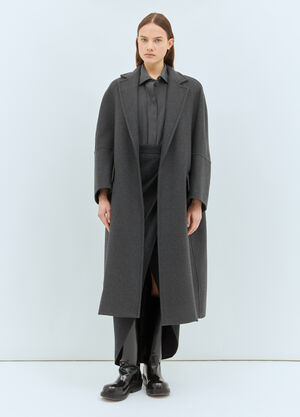 Max Mara Oversized Wool-And-Cashmere Coat Grey max0258030