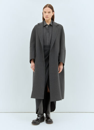 Max Mara Oversized Wool-And-Cashmere Coat Grey max0258030