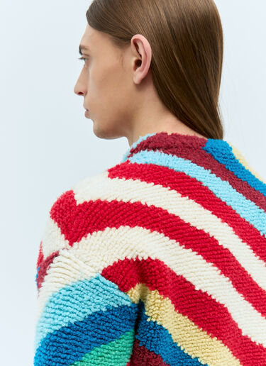 Bottega Veneta Loopy Knit Striped Sweater Multicolour bov0157007