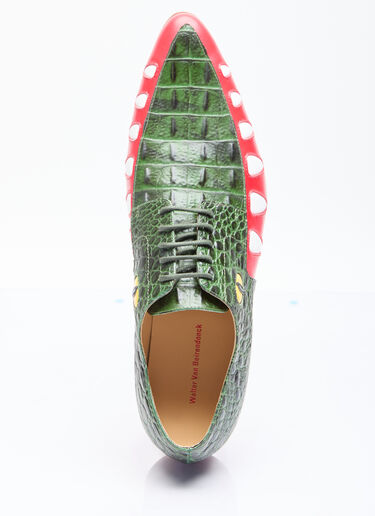 Walter Van Beirendonck 鳄鱼系带鞋 绿色 wlt0156040