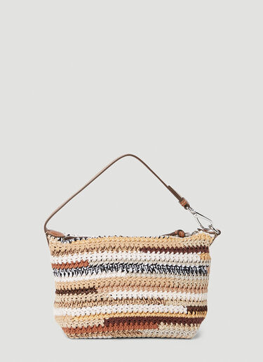 Miu Miu Crochet Shoulder Bag Natural miu0252056