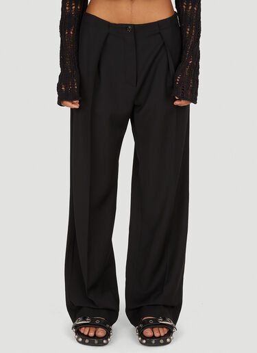 Acne Studios Wide Leg Tailored Pants Black acn0250068