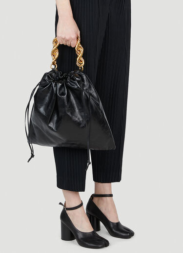 Jil Sander Medium Chain Handbag Black jil0252009