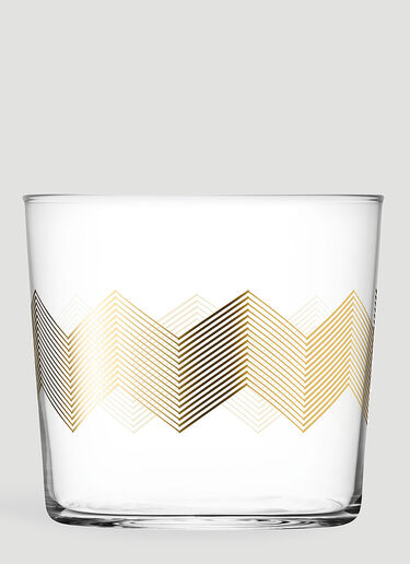 LSA International Set of Four Chevron Tumbler Gold wps0644401