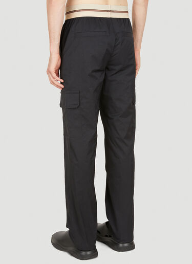 Helmut Lang Logo Waistband Track Pants Black hlm0149008