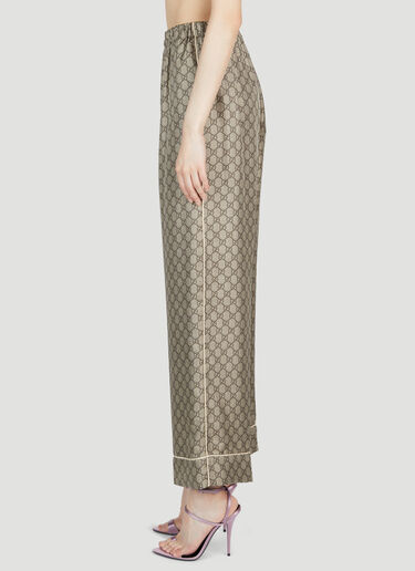 Gucci GG Supreme Silk Pants Beige guc0253065