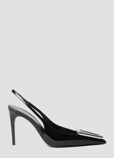Saint Laurent Avenue Slingback Pumps Black sla0253064