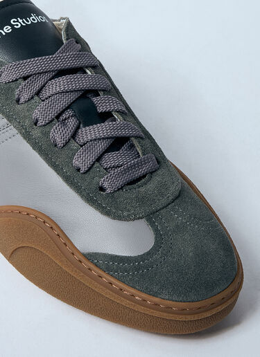 Acne Studios Leather Low-Top Sneakers Grey acn0159026