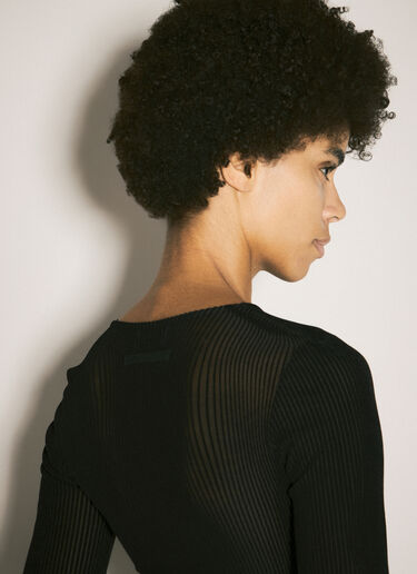 Jean Paul Gaultier 모핑 핀스트라이프 탑 블랙 jpg0258035