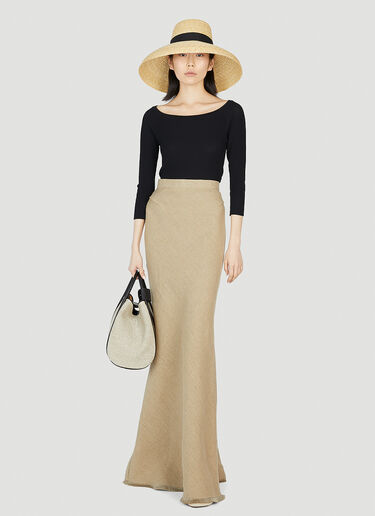 Max Mara 사투르노 스쿠프넥 탑 블랙 max0252006