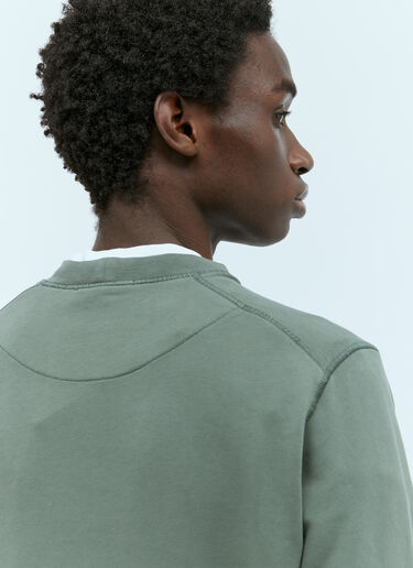 Logo Patch Sweatshirt Stone Island Logo Patch Sweatshirt Green sto0156069