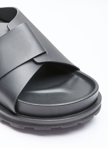 Leather Slides Jil Sander+ Leather Slides Black jsp0255016