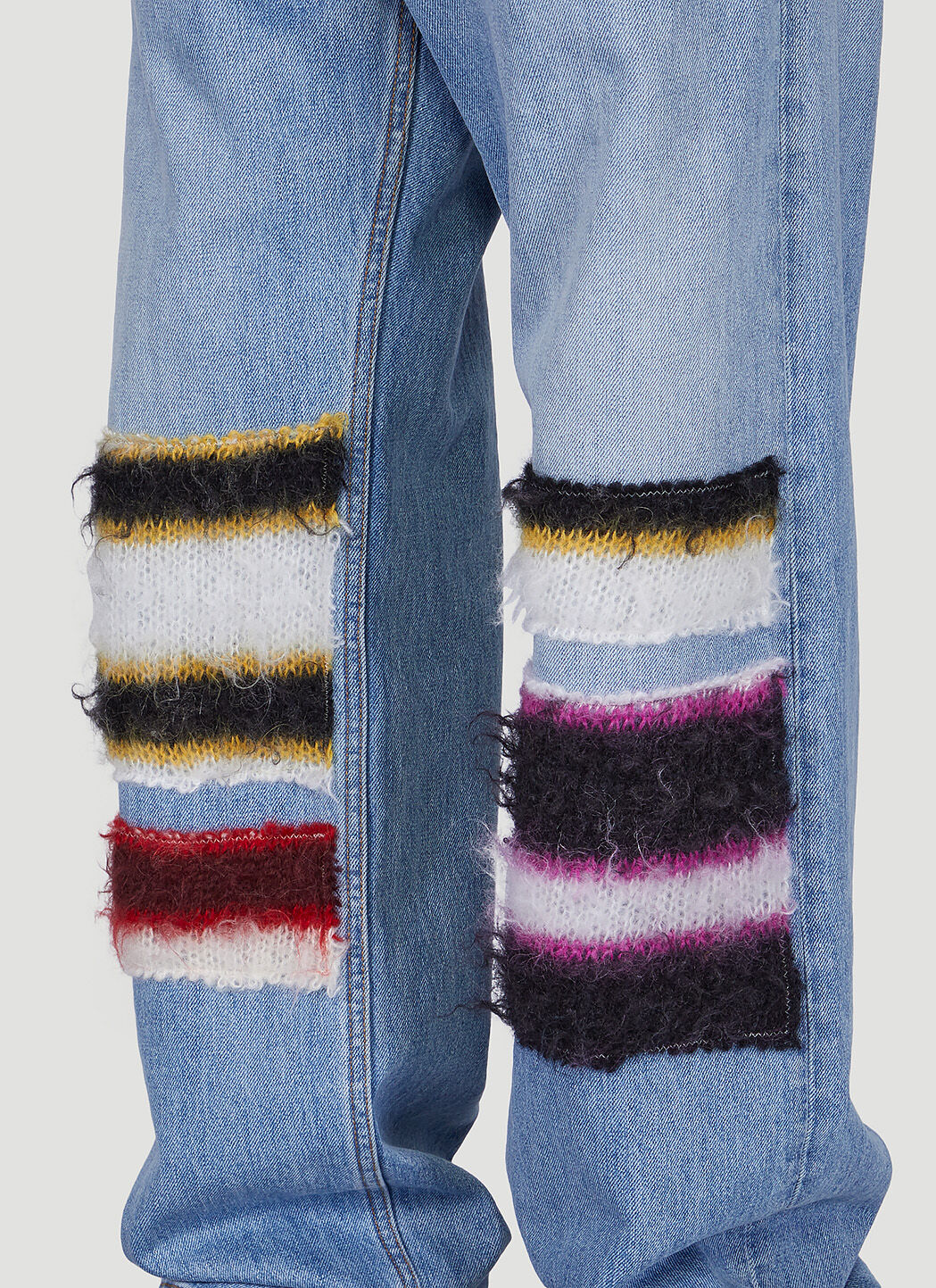 Jeans with rainbow stripe on sale