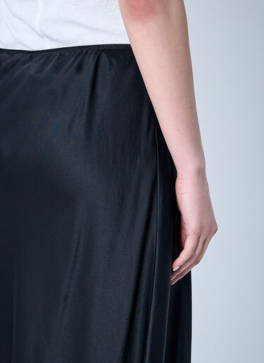 The Row Silk Irene Skirt Black row0260015
