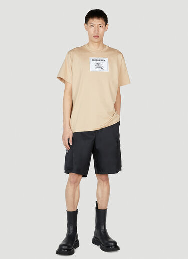 Burberry 로고 패치 티셔츠 베이지 bur0152043