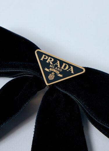 Prada Velvet Hair Clip Black pra0259011