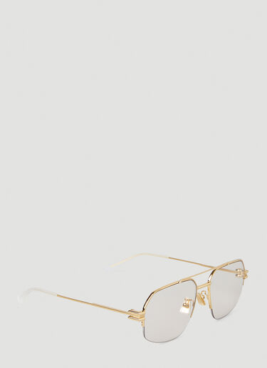 Bottega Veneta BV1127S Aviator Sunglasses Gold bov0246085