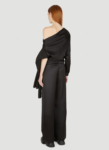 MM6 Maison Margiela Dropped Shoulder Jumpsuit Black mmm0248005